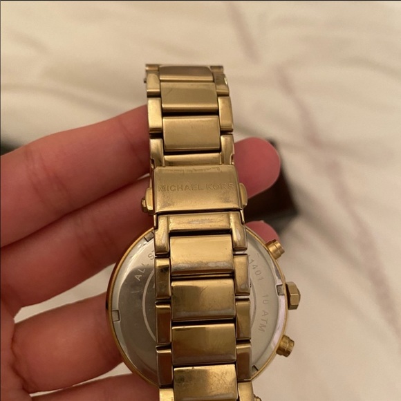 Michael Kors gold watch with rhinestones main image 5
